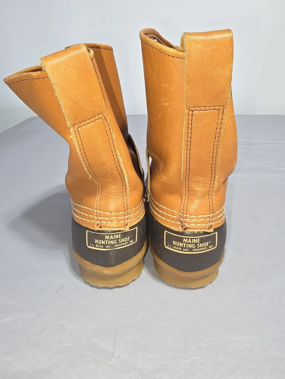 Vintage L.L.Bean Maine Hunting Duck Boots Men’s 8N Leather Buckle Strap